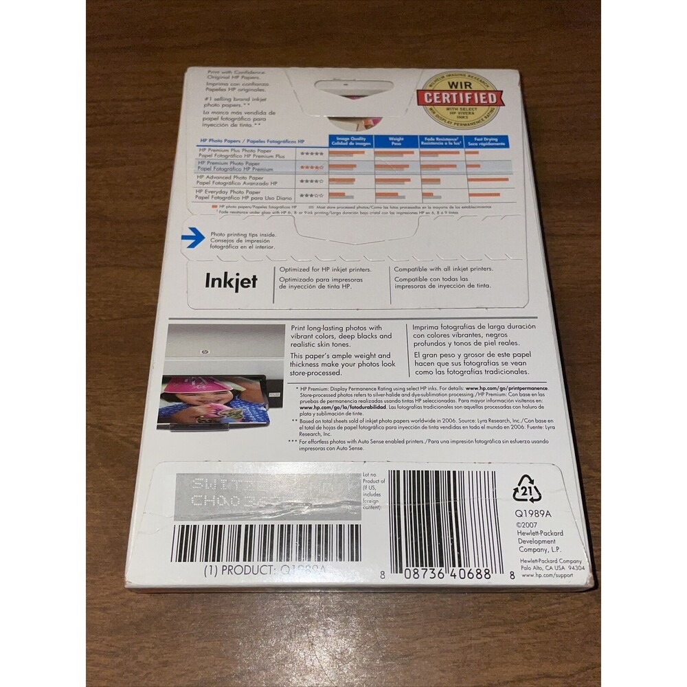 HP Premium GLOSSY 4X6 Ink Jet Picture Photo Paper 10 mil 60 Sheets - Picture 4 of 11